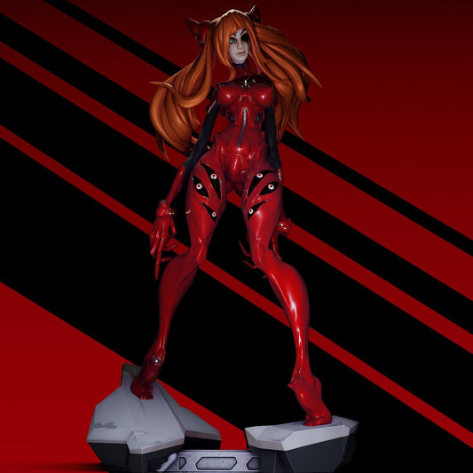 Demon Asuka style Evangelion Terror Girl resin kit – Unpainted 3D Printed Model kit