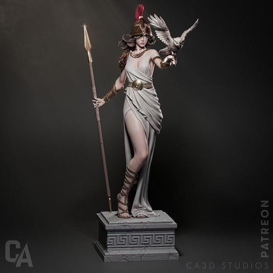 Athena Greek Goddess resin kit – Unpainted 3D Printed Model kit