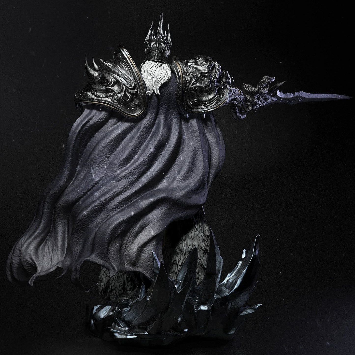 Lich King style Frozen Tyrant resin kit – Unpainted 3D Printed Model kit