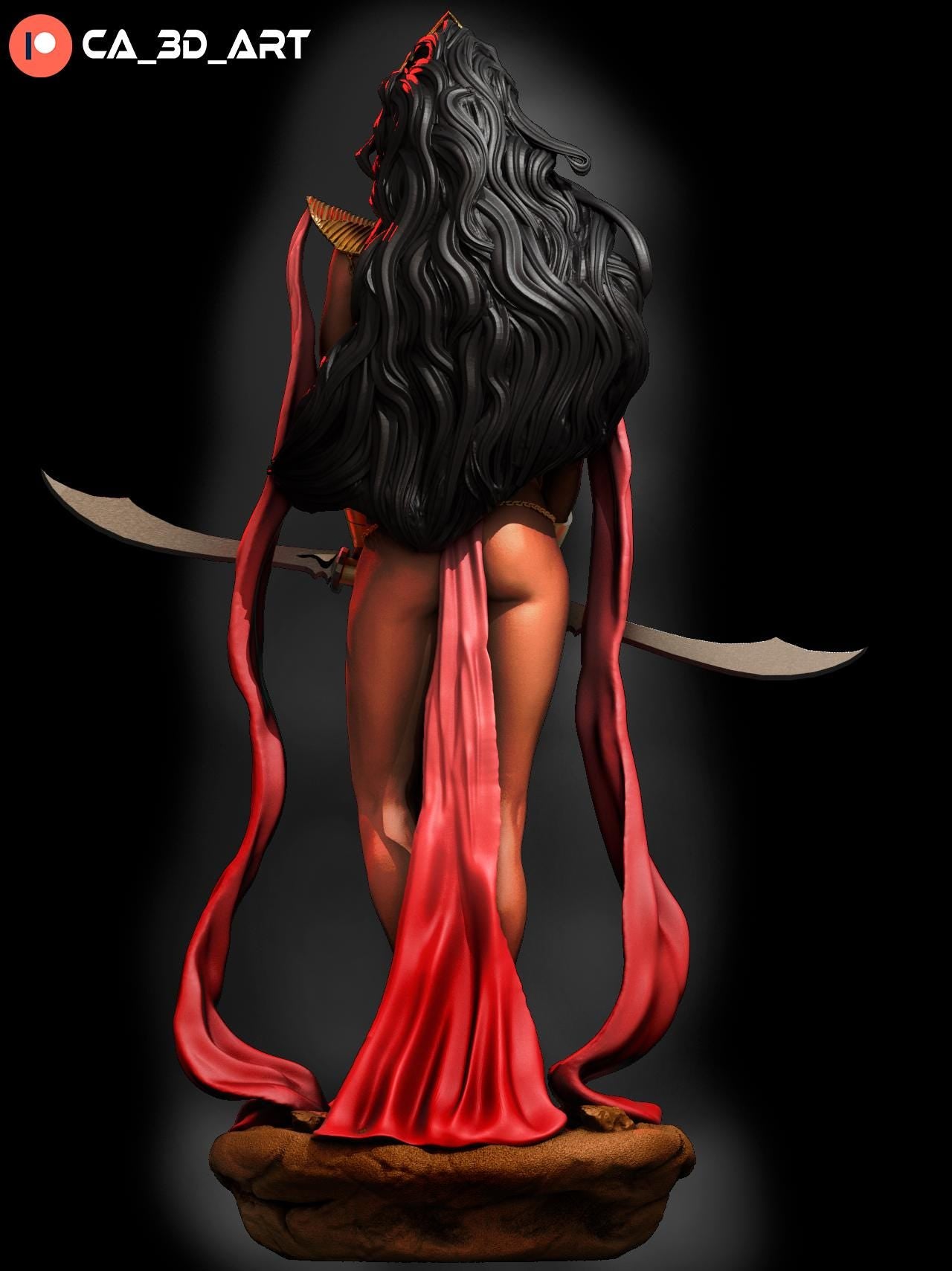 Dejah Thoris style Red Planet Princess resin kit – Unpainted 3D Printed Model kit