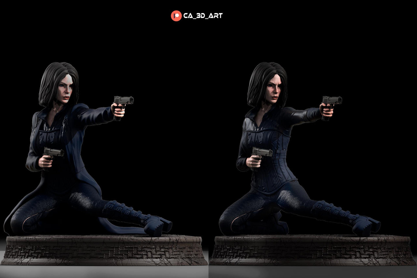 Selene style Nocturnal Huntress Girl resin kit – Unpainted 3D Printed Model kit