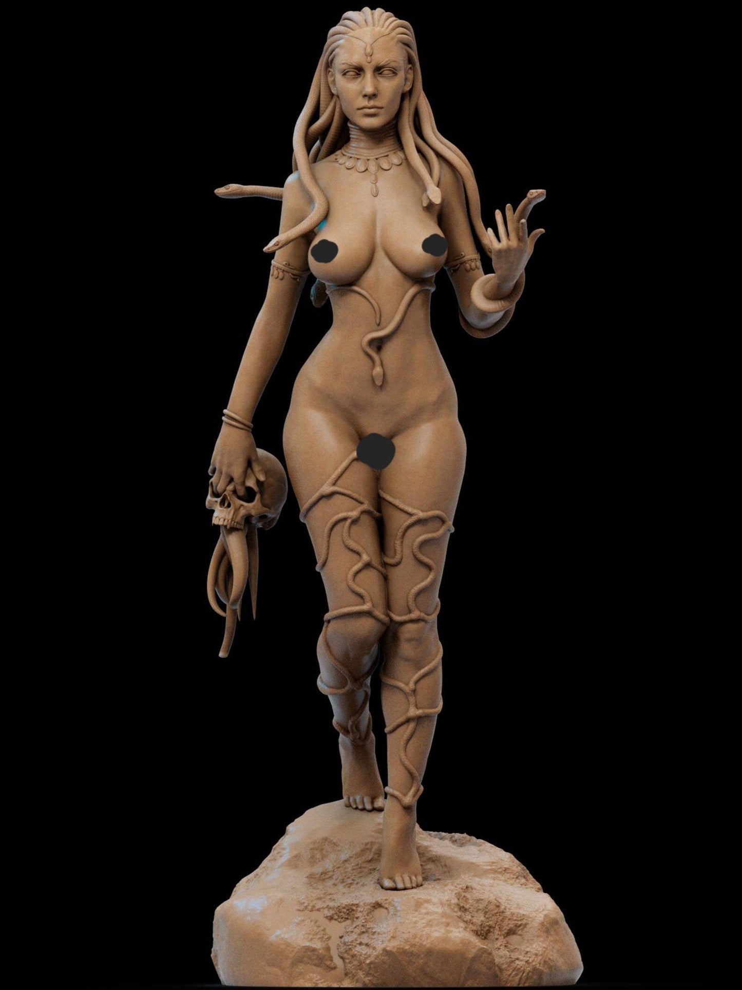 Medusa Gorgon Stonegaze Queen resin kit – Unpainted 3D Printed Model kit