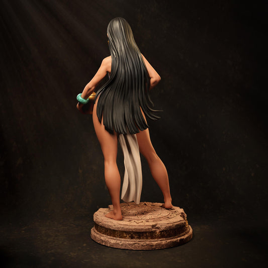 Chel style Animated Trickster Girl resin kit – Unpainted 3D Printed Model kit