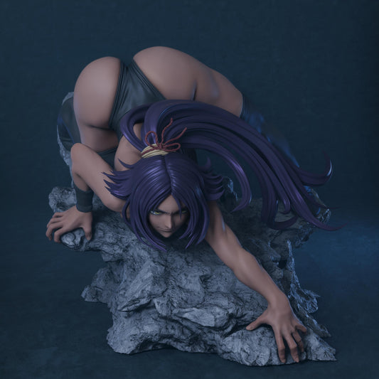 Yoruichi style Speed Warrior Girl resin kit – Unpainted 3D Printed Model kit