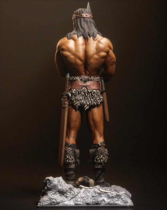 Conan style TV Barbarian King resin kit – Unpainted 3D Printed Model kit