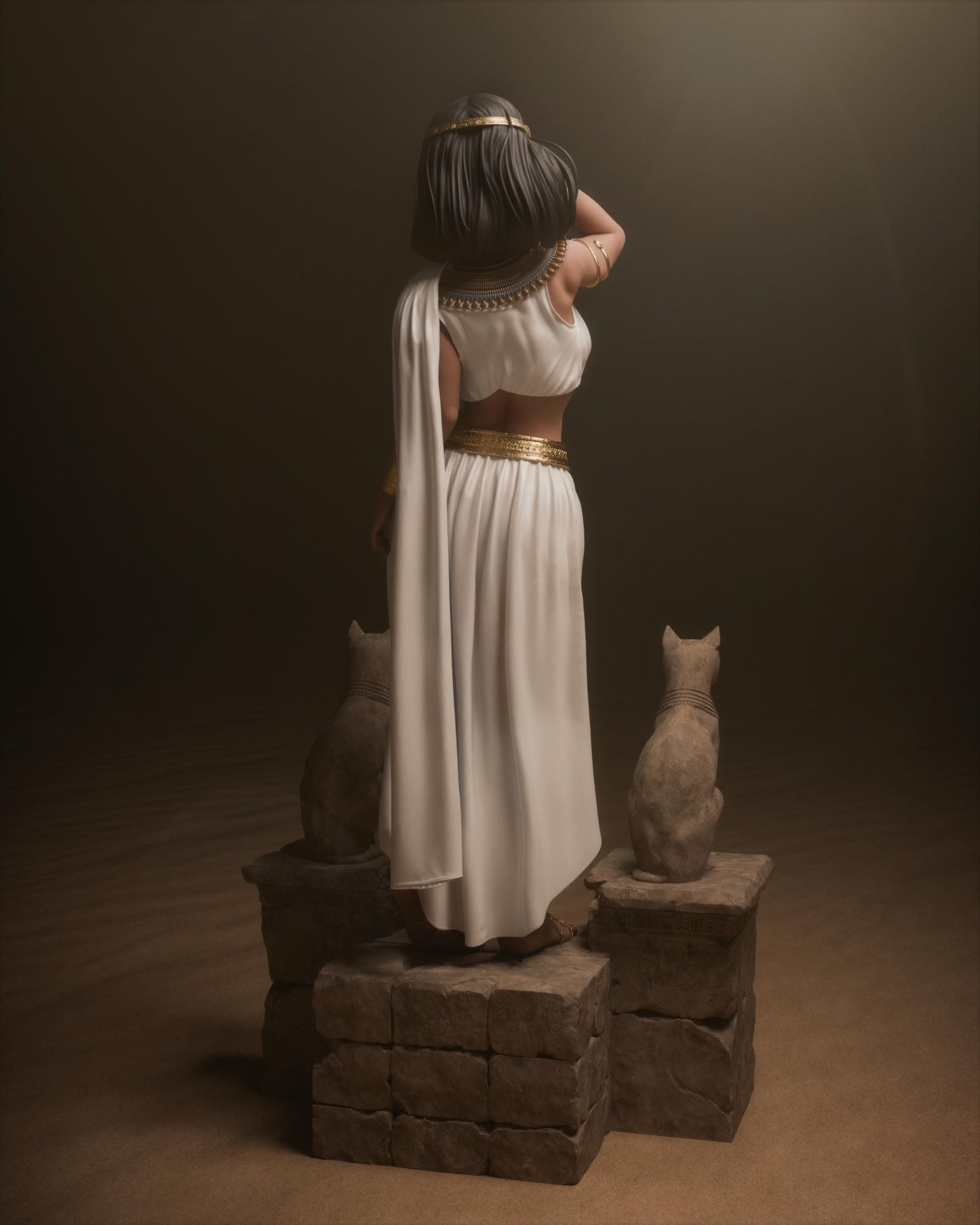 Modern Egyptian Queen Cleopatra resin kit – Unpainted 3D Printed Model kit