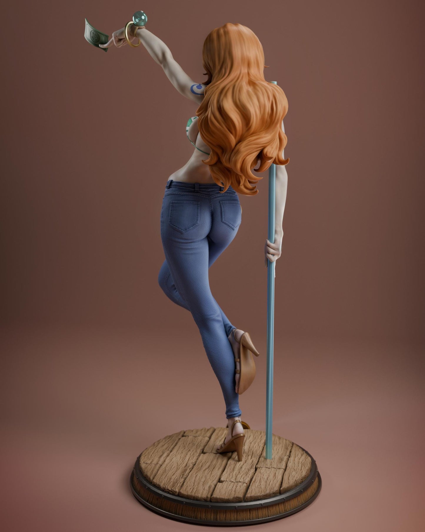 Nami style Navigator Scout Girl resin kit – Unpainted 3D Printed Model kit