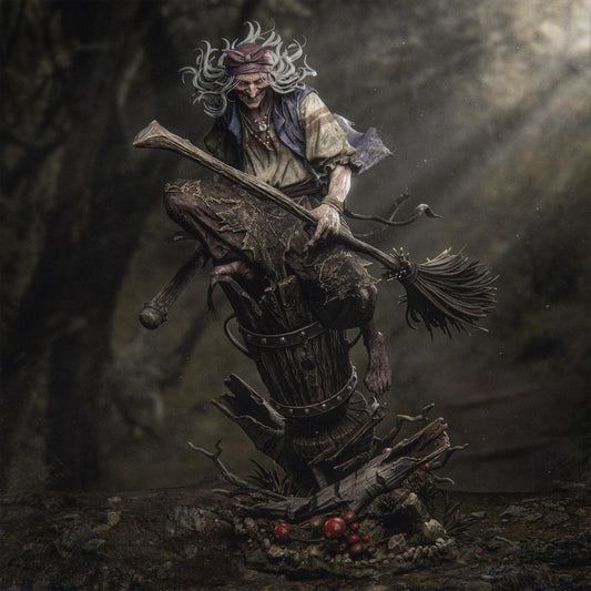 Baba Yaga resin kit – Unpainted 3D Printed Model kit
