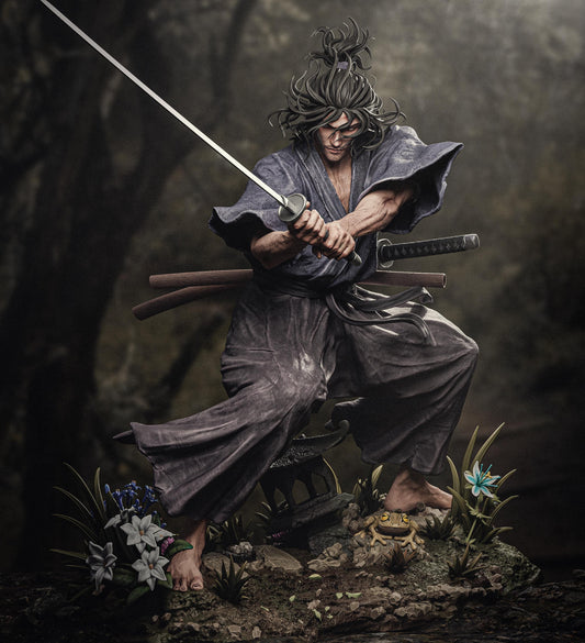 Musashi Miyamoto Blade Master resin kit – Unpainted 3D Printed Model kit