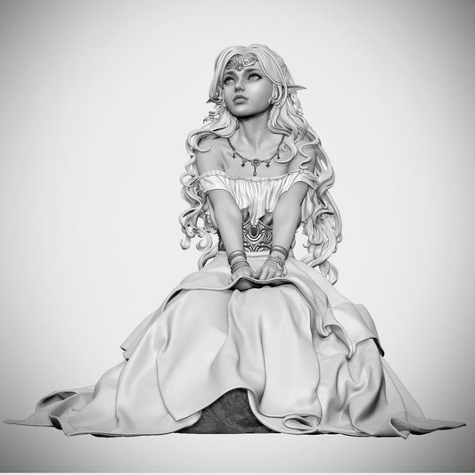 Elf Princess Forest Royalty resin kit – Unpainted 3D Printed Model kit