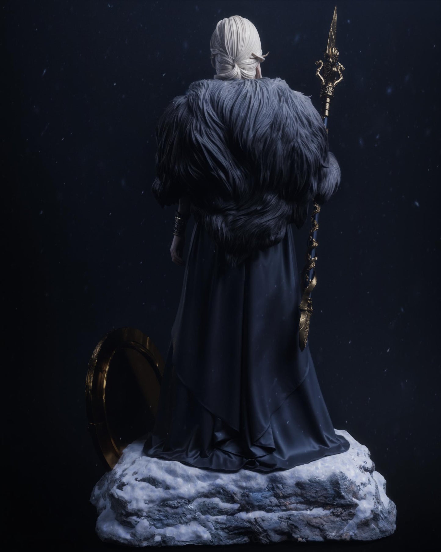 Norse Goddess Freyja resin kit – Unpainted 3D Printed Model kit