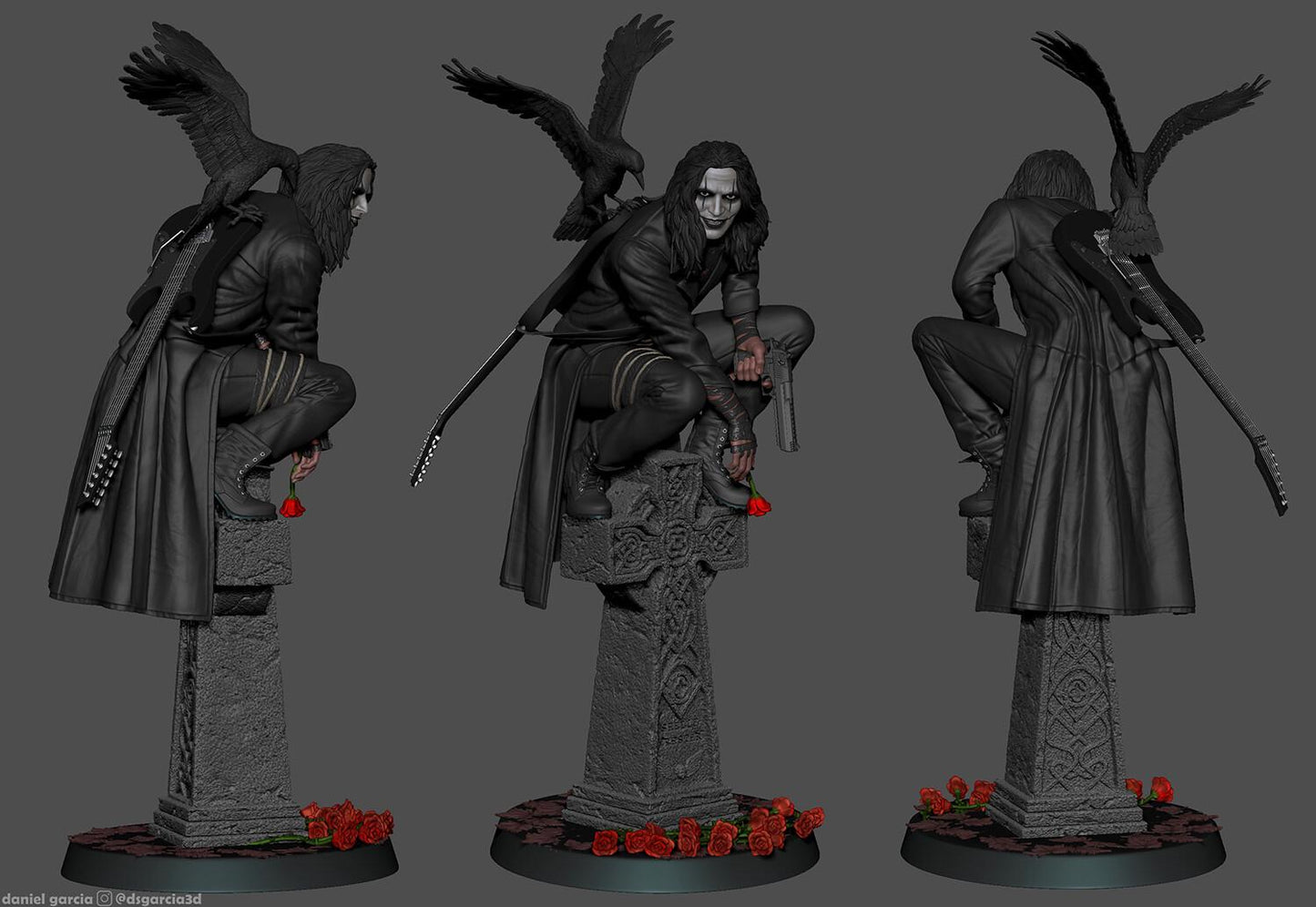 The Crow style Vengeful Spirit resin kit – Unpainted 3D Printed Model kit