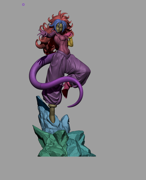 Android 21 Style Dragon Ball Anime Unpainted Resin Garage Kit (1/6-1/12)