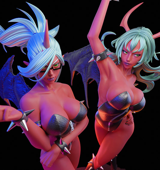 Scanty & Kneesocks Style Panty & Stocking Unpainted Resin Garage Kit (1/6-1/12)