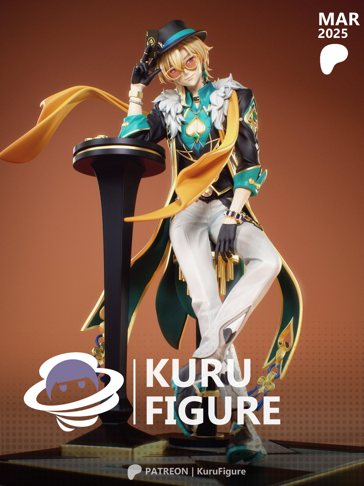 Aventurine Style Honkai Star Rail Unpainted Resin Kit (1/6-1/12)