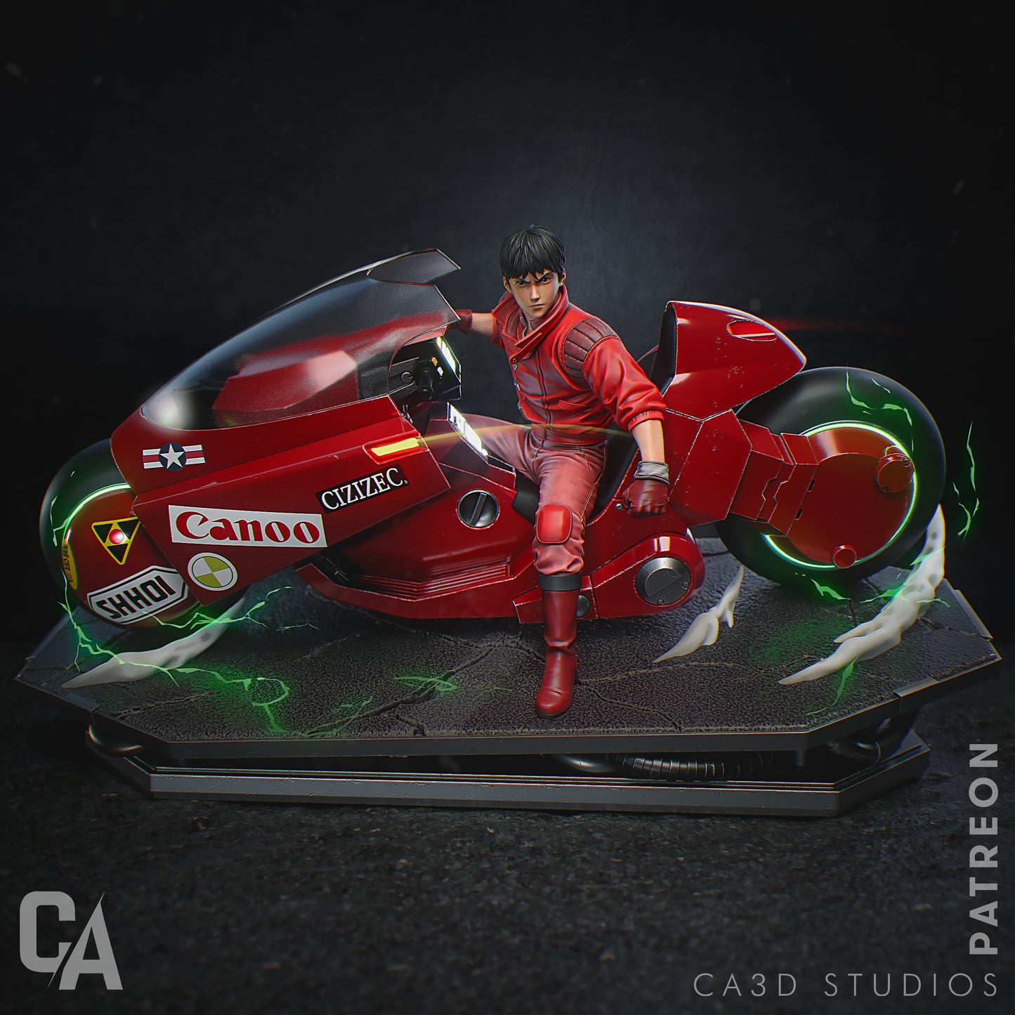 Kaneda style Futuristic Bike Rebel resin kit – Unpainted 3D Printed Model kit