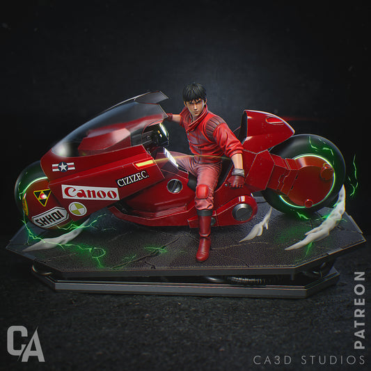 Kaneda style Futuristic Bike Rebel resin kit – Unpainted 3D Printed Model kit