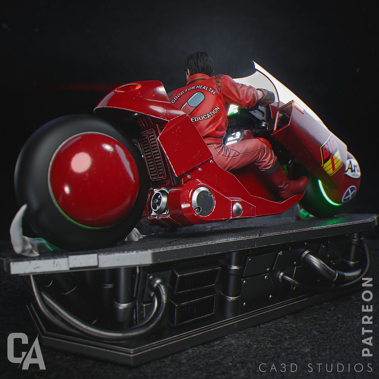 Kaneda style Futuristic Bike Rebel resin kit – Unpainted 3D Printed Model kit