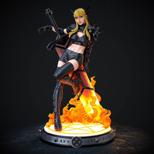 Magik style Soulsteel Sorceress Girl resin kit – Unpainted 3D Printed Model kit