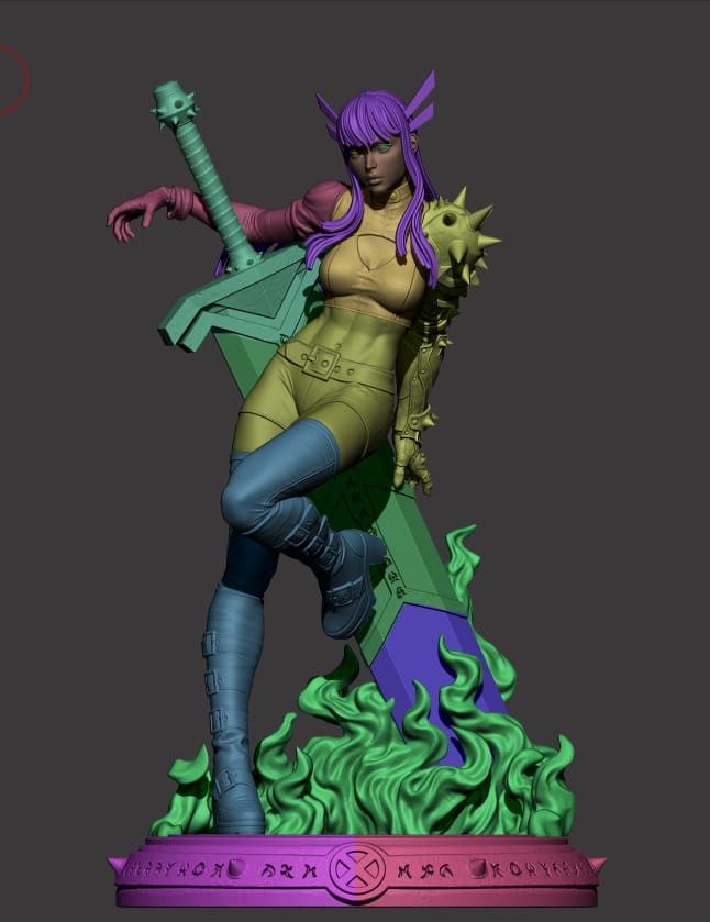 Magik style Soulsteel Sorceress Girl resin kit – Unpainted 3D Printed Model kit