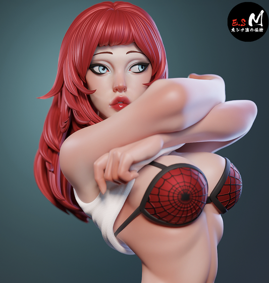 Mary Jane Style Marvel Unpainted Resin Garage Model Kit (1/6-1/12)