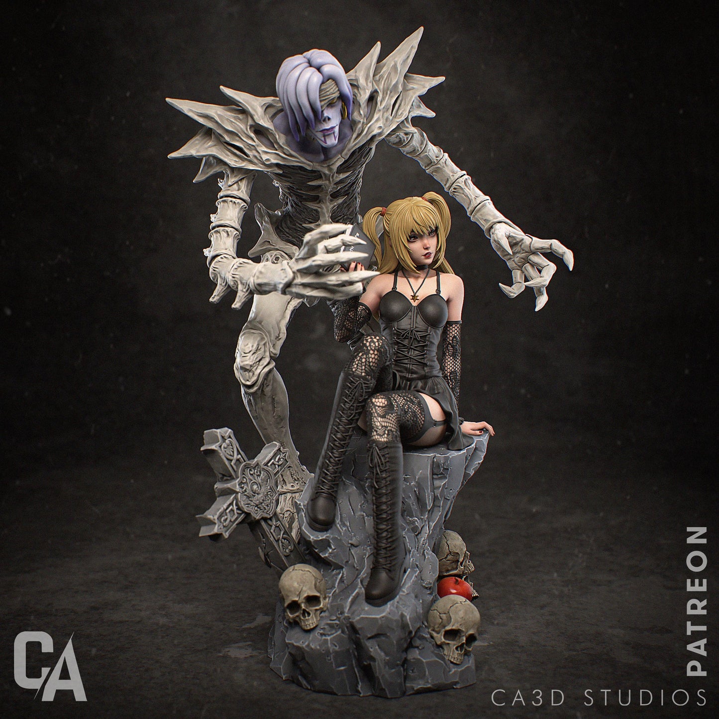 Misa Amane style Gothic Idol & Death God resin kit – Unpainted 3D Printed Model kit
