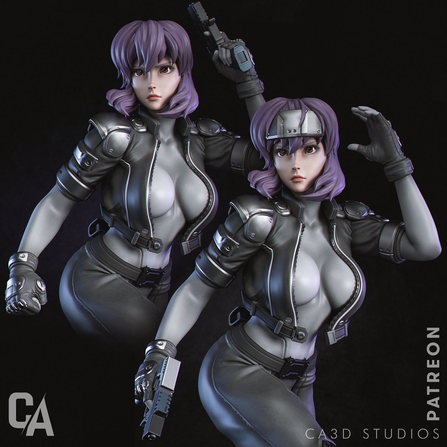 Motoko style Ghost in the Shell Cyber Operative Girl resin kit – Unpainted 3D Printed Model kit