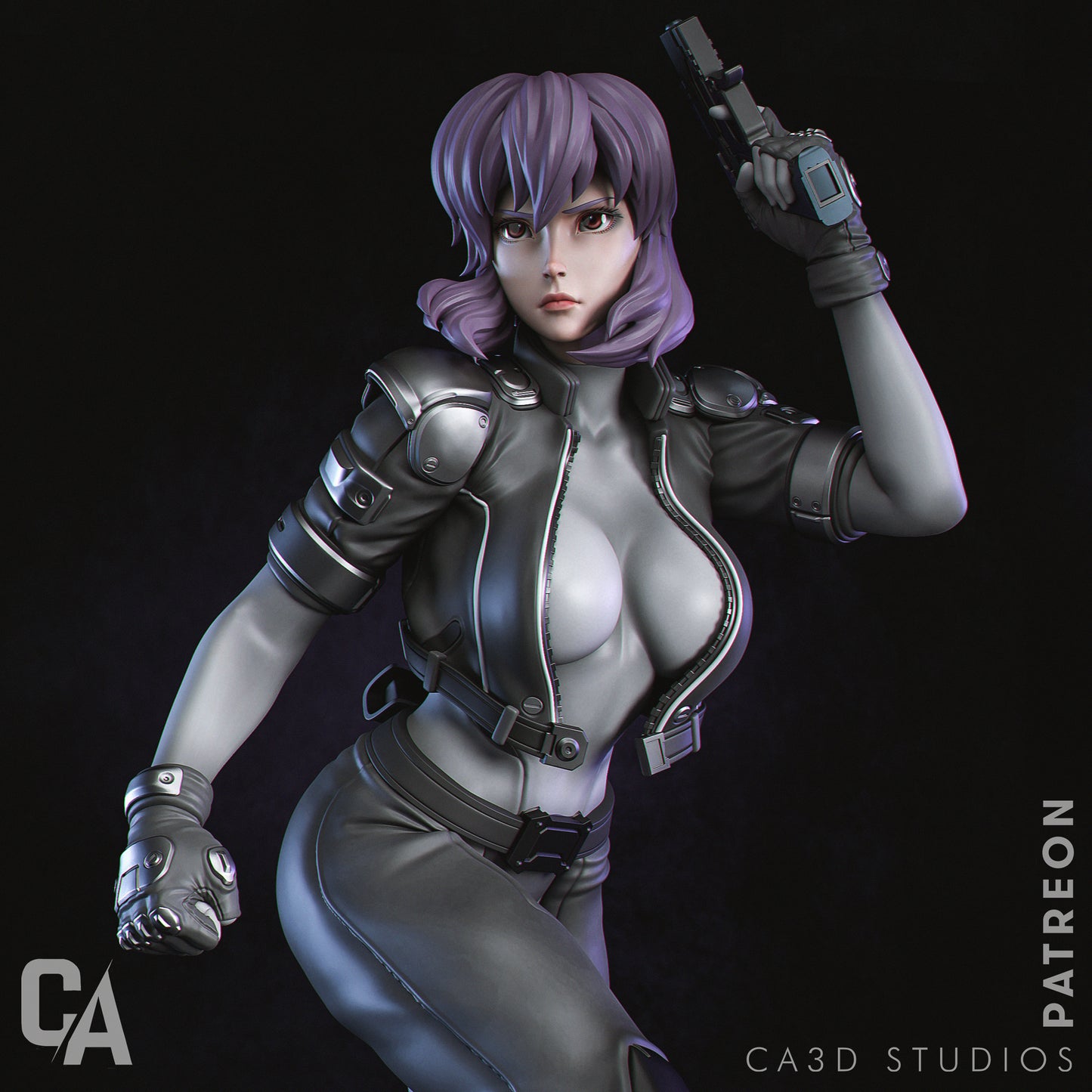 Motoko style Ghost in the Shell Cyber Operative Girl resin kit – Unpainted 3D Printed Model kit