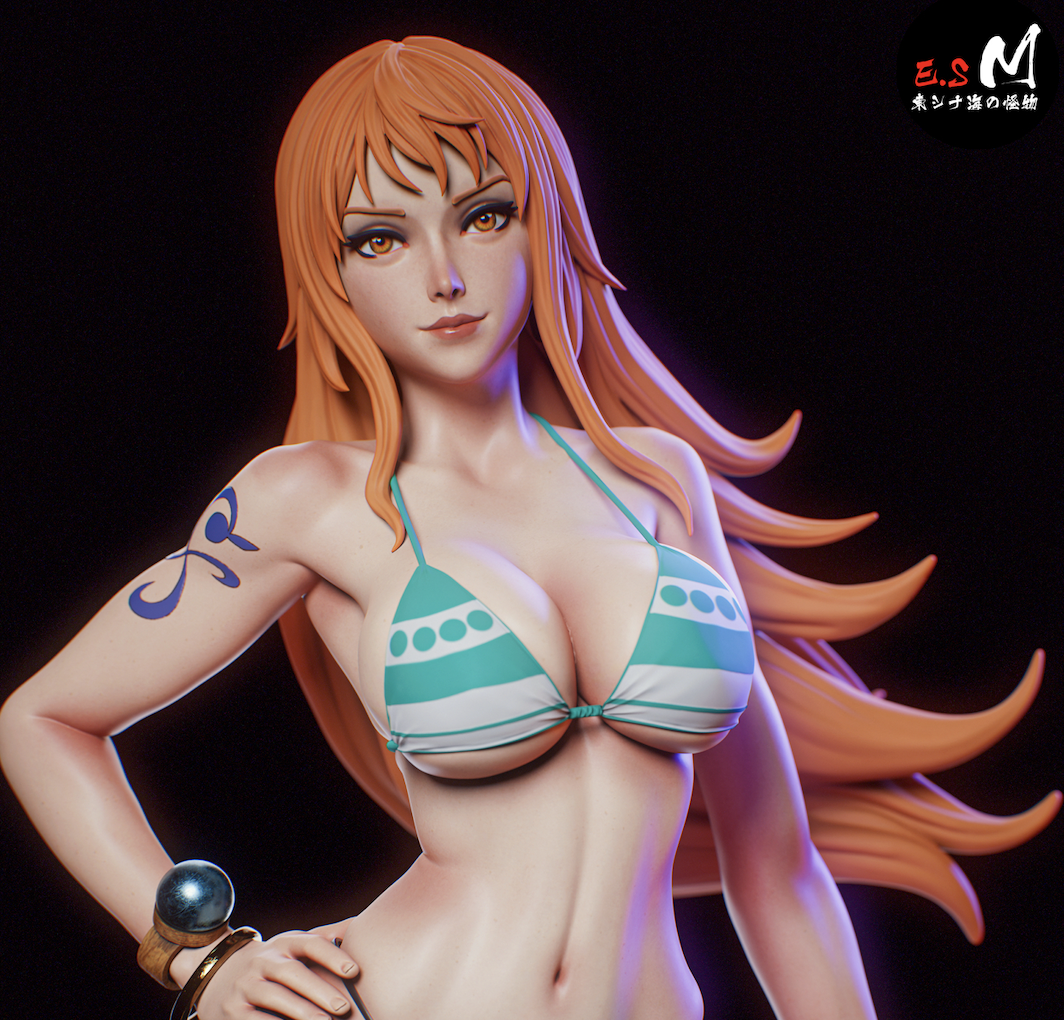 Nami Style One Piece Anime Unpainted Resin Garage Model Kit (1/6-1/12)
