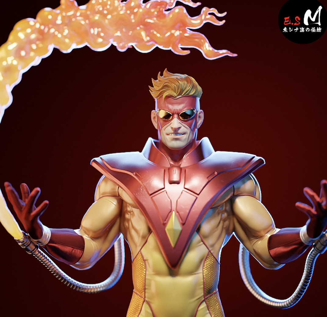 Pyro Style X-Men Marvel Unpainted Resin Garage Model Kit (1/6-1/12)
