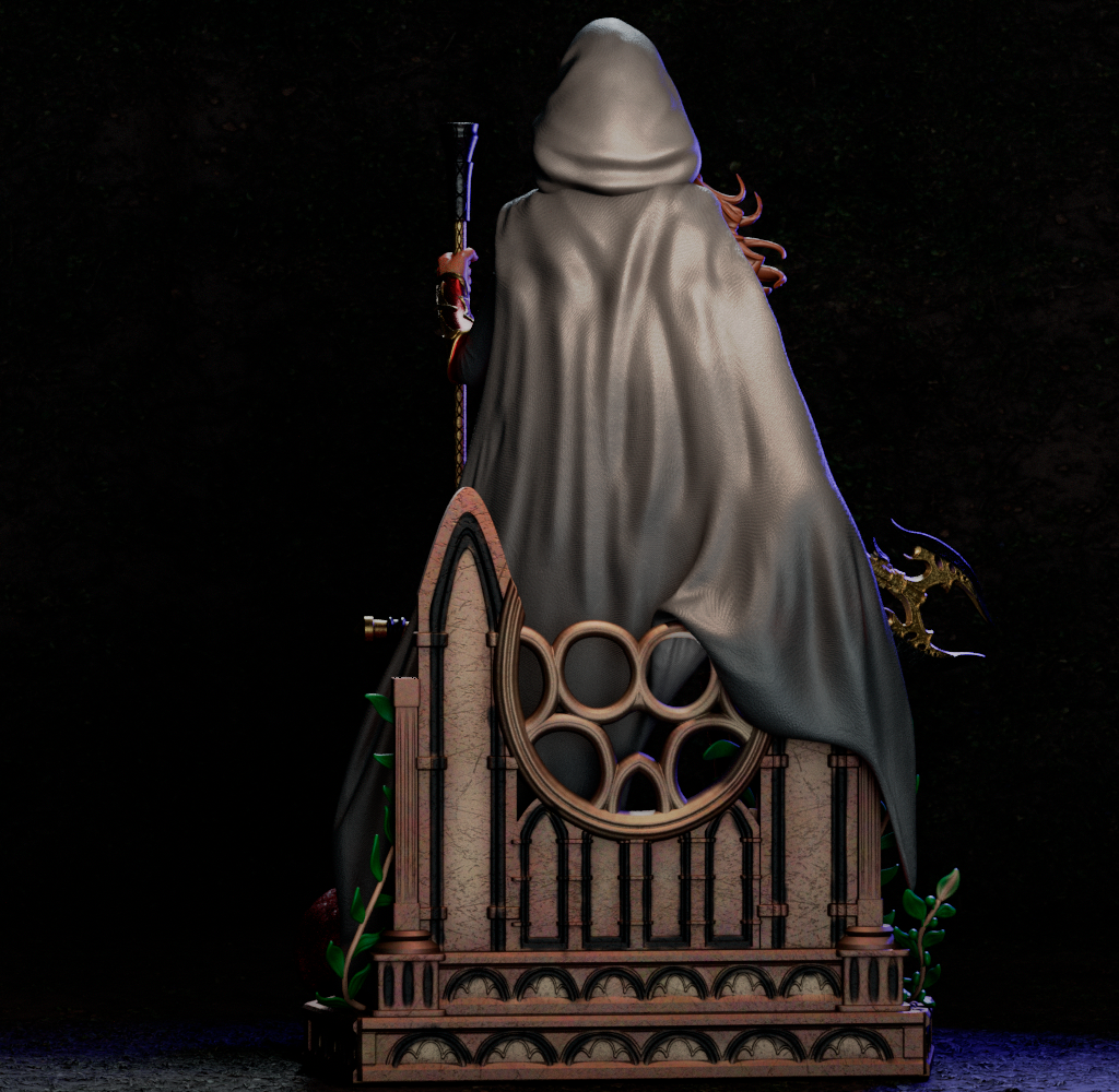 Magdalena Style Witchblade Warrior Resin Kit – Unpainted 3D Printed Model Kit