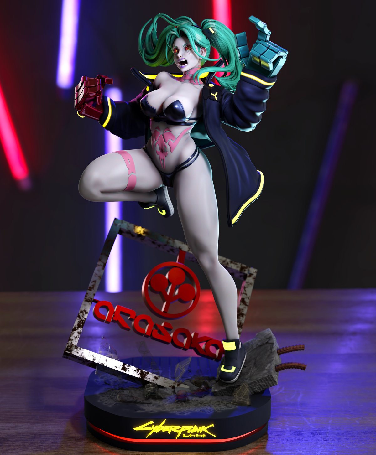 Raging Rebecca Style Cyberpunk Unpainted Resin Garage Kit (1/6-1/12)