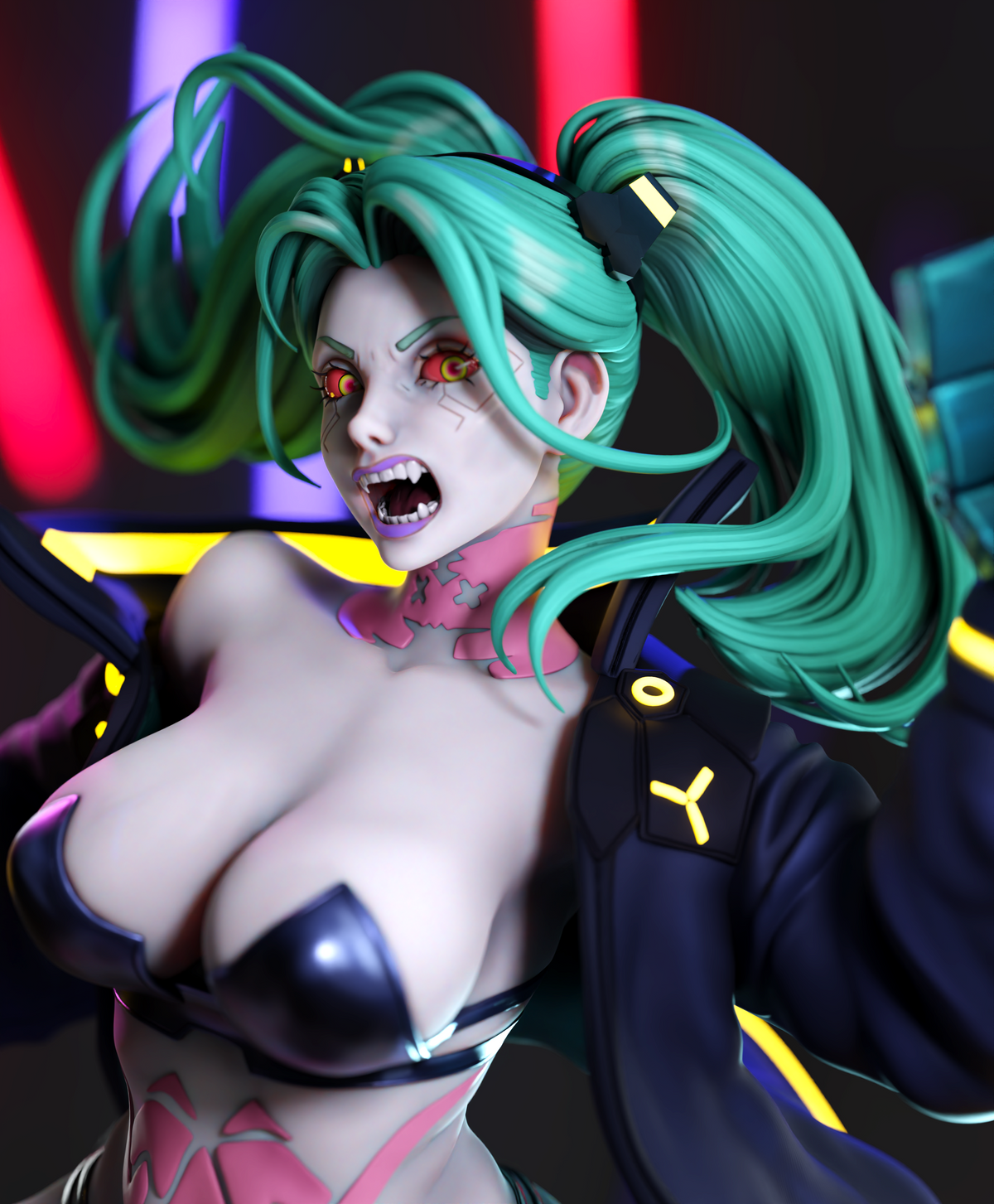 Raging Rebecca Style Cyberpunk Unpainted Resin Garage Kit (1/6-1/12)