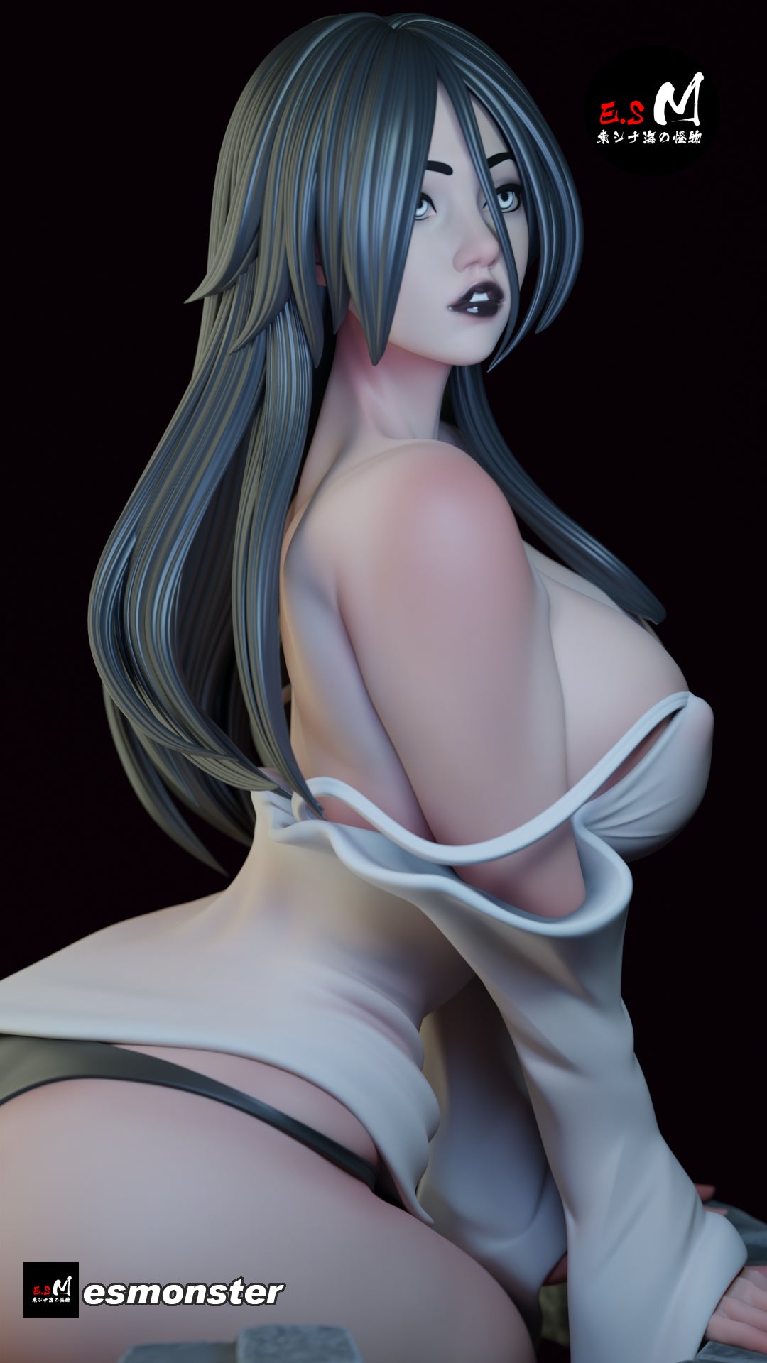 Well Sadako Style Ring Unpainted Resin Garage Model Kit (1/6-1/12)