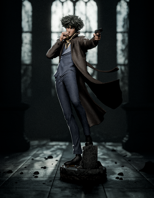 Spike Spiegel Style Space Bounty Hunter – Unpainted 3D Printed Model Kit