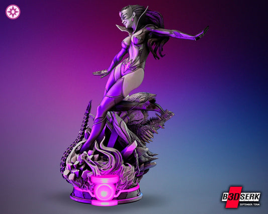 Star Sapphire DC resin figure front view – unpainted Lantern Corps model