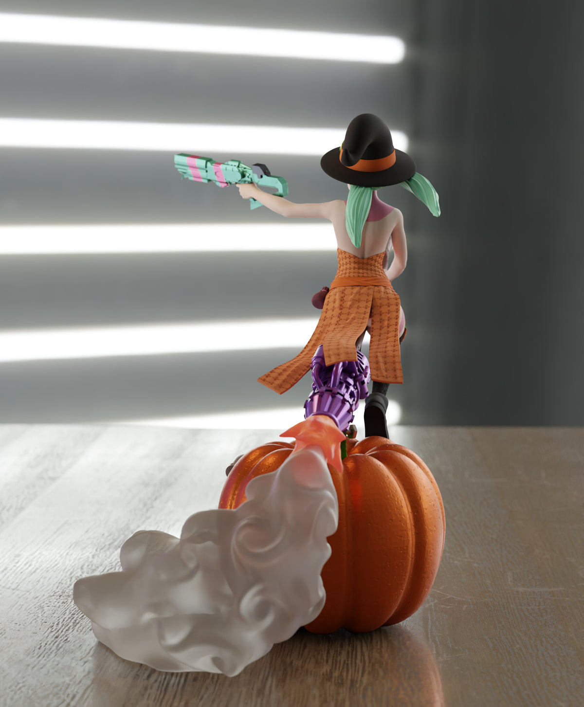 Witch Rebecca Style Cyberpunk Edgerunners Unpainted Resin Garage Kit (1/6-1/12)