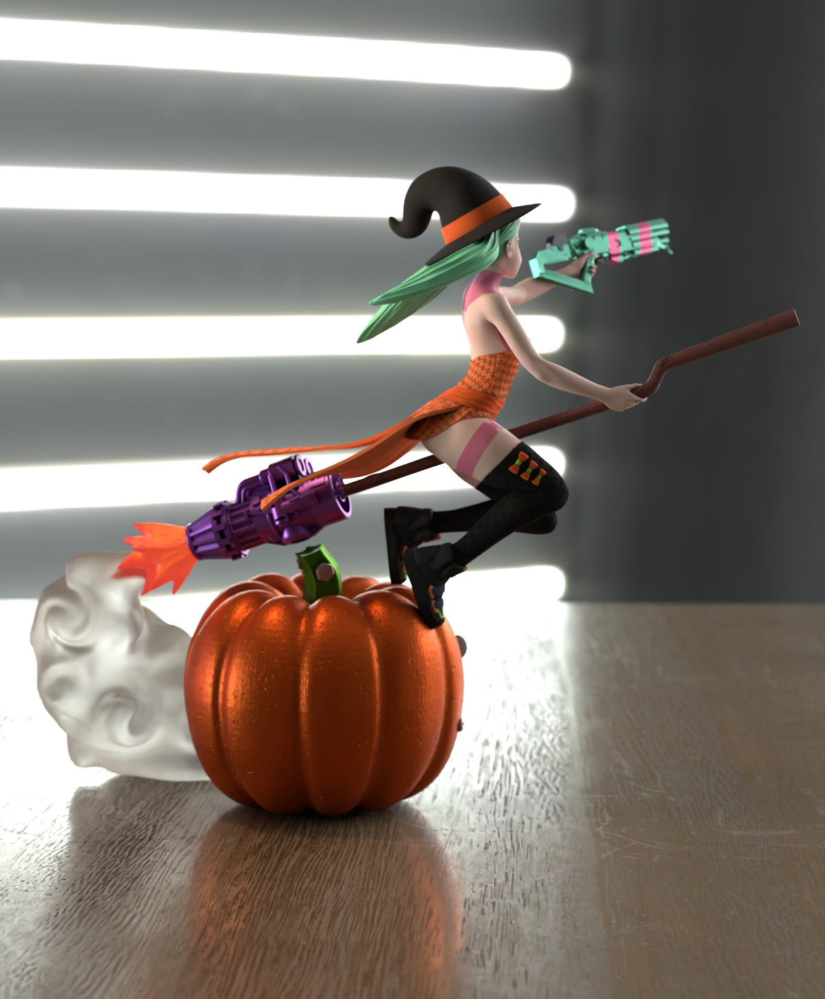 Witch Rebecca Style Cyberpunk Edgerunners Unpainted Resin Garage Kit (1/6-1/12)