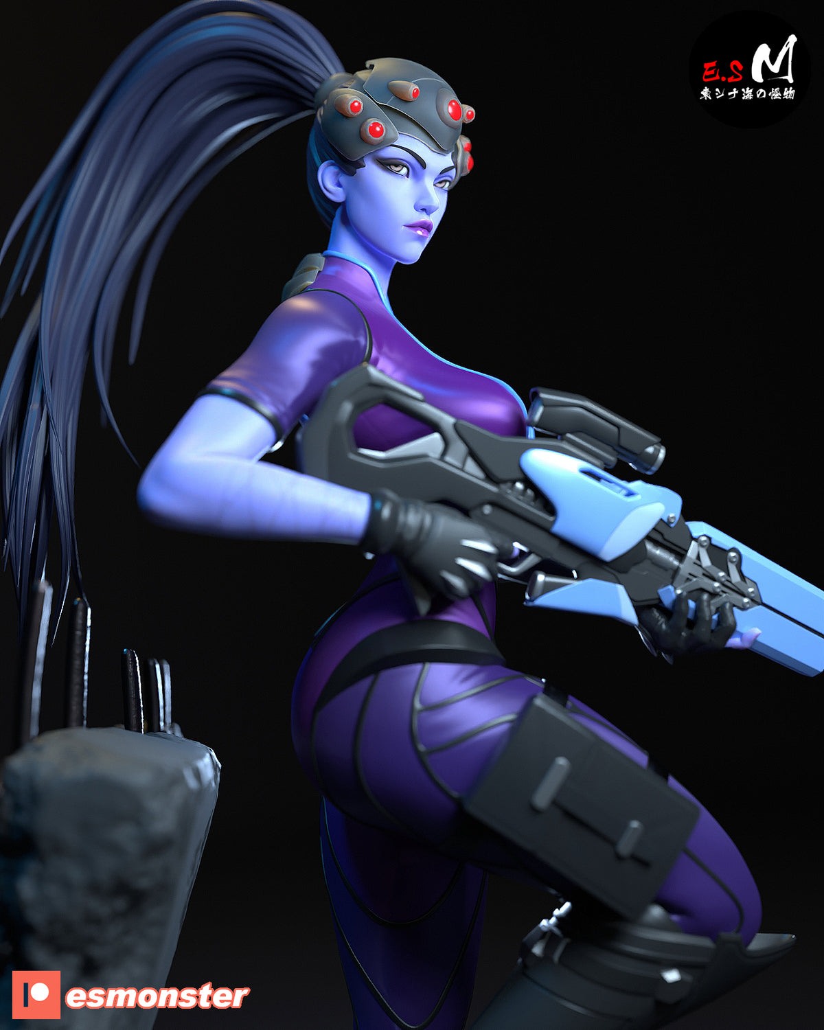 Widowmaker Sniper Style Overwatch Unpainted Resin Garage Model Kit (1/6-1/12)