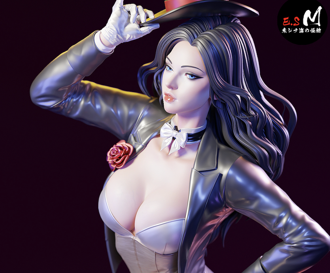 Zatanna Trick Box Style DC Unpainted Resin Garage Model Kit (1/6-1/12)